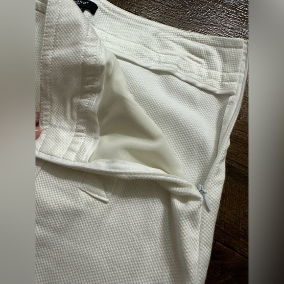 Sandro Sportswear Women's A-line Skirt Size 14 Front Pockets White with Side Zip - Picture 2 of 8